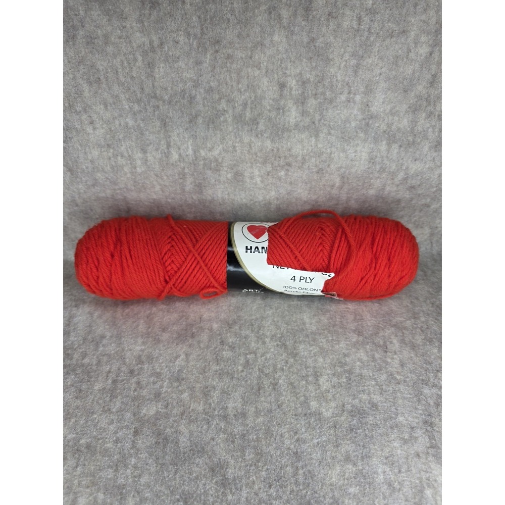 Vintage New  Red Heart Classic Yarn 3.9oz 255 Burnt Orange 100% Orlon‎ Acrylic